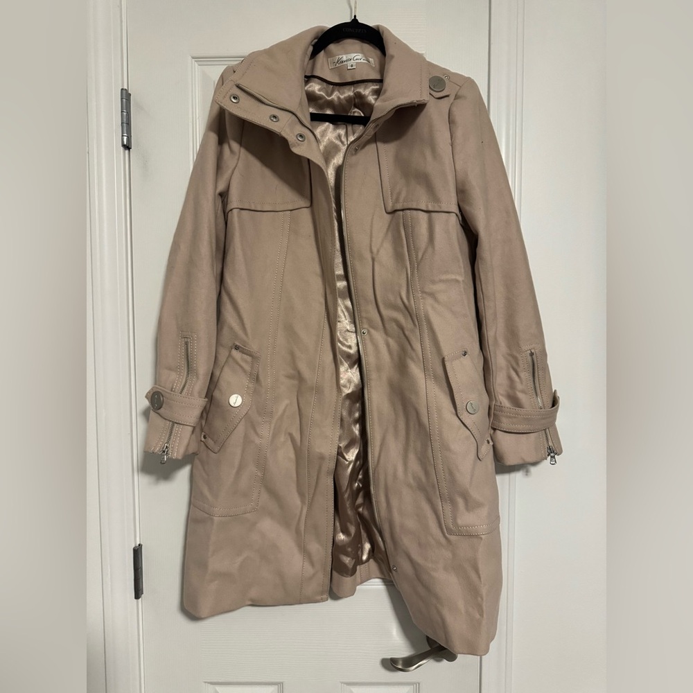 Kenneth Cole Women's Beige Trench Coat